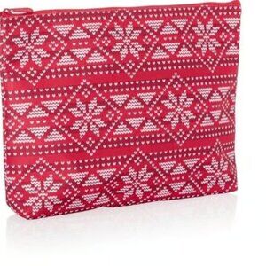 Thirty-One Zipper Pouch - Holiday Fair Isle